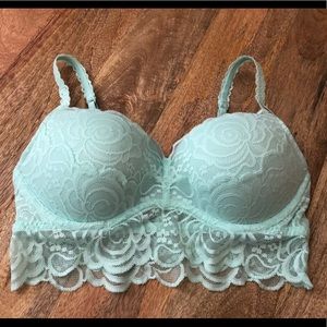 Victoria Secret Pink Brand New Mint Green Lace Bra